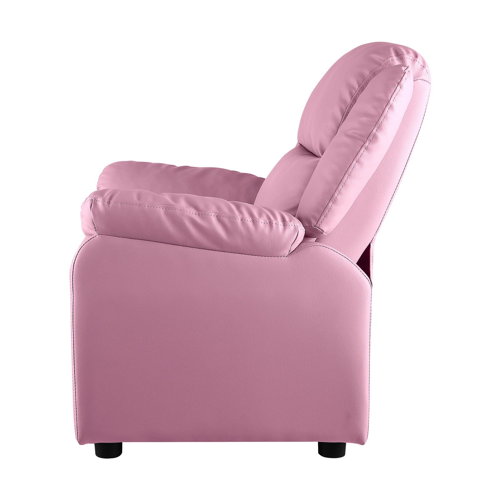 Oikiture Kids Recliner Chairs Children Lounge Sofa PU Armchair Storage Pink - Sunyee