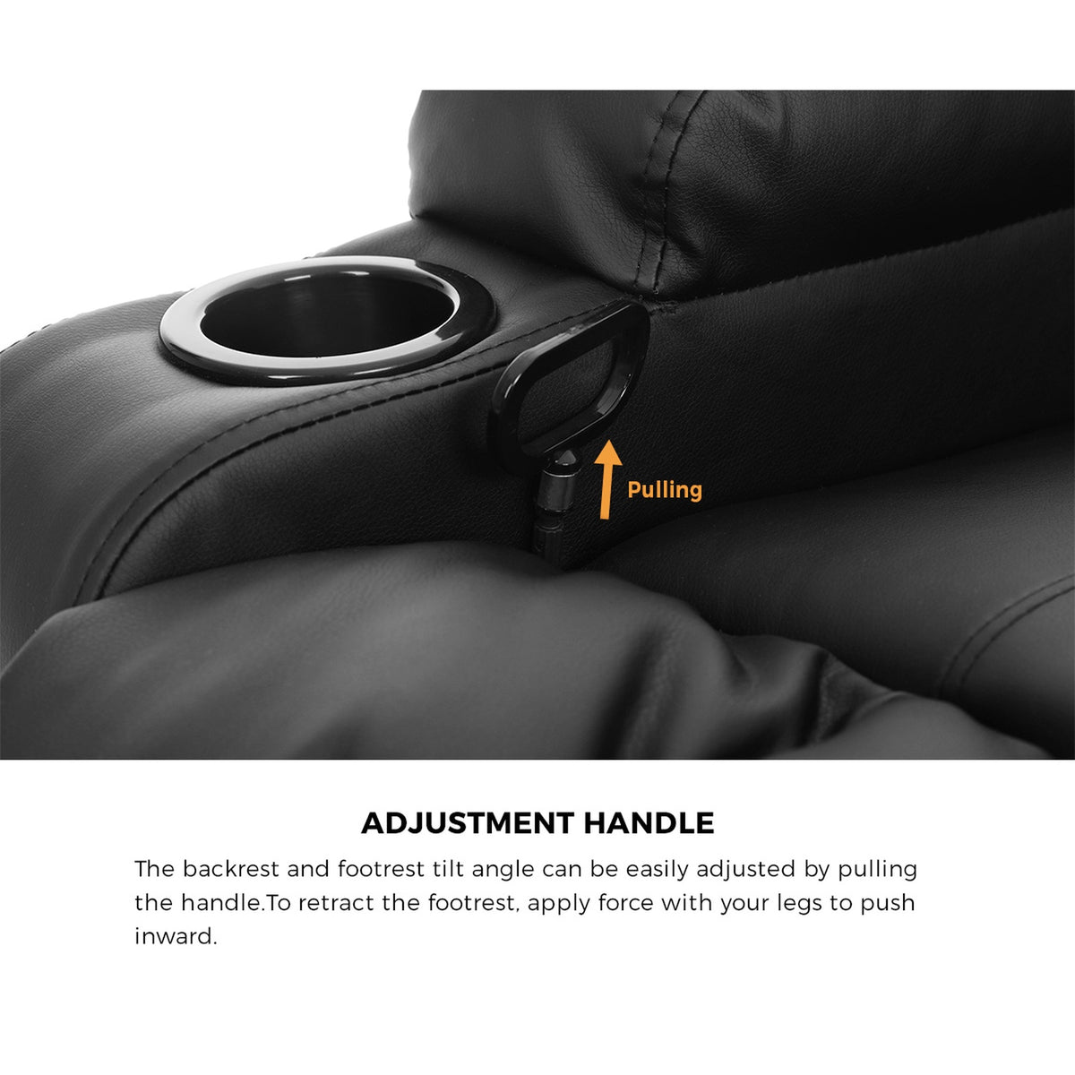 Oikiture Recliner Chair Heated Massage Armchair Lounge Sofa
