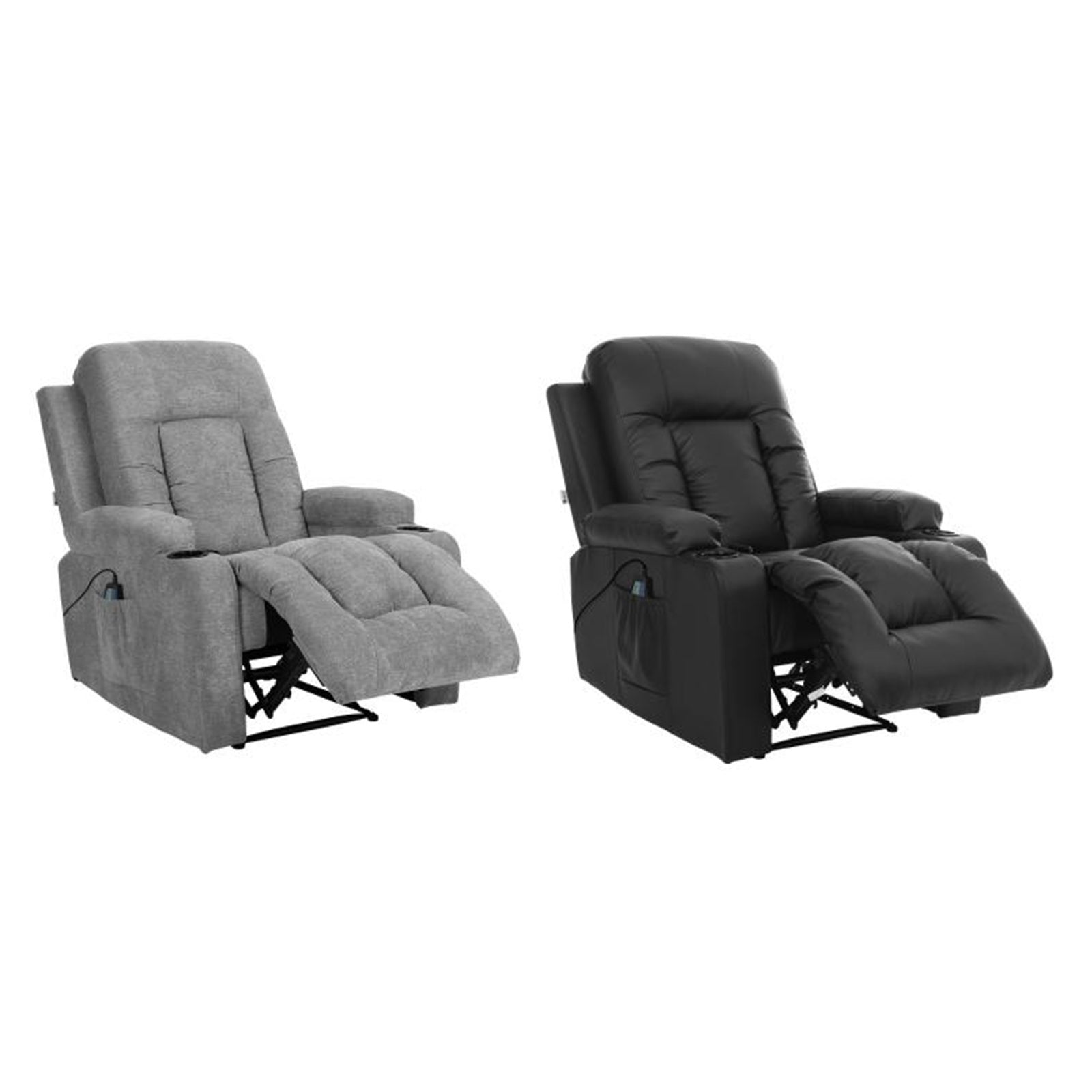 Oikiture Recliner Chair Heated Massage Armchair Lounge Sofa
