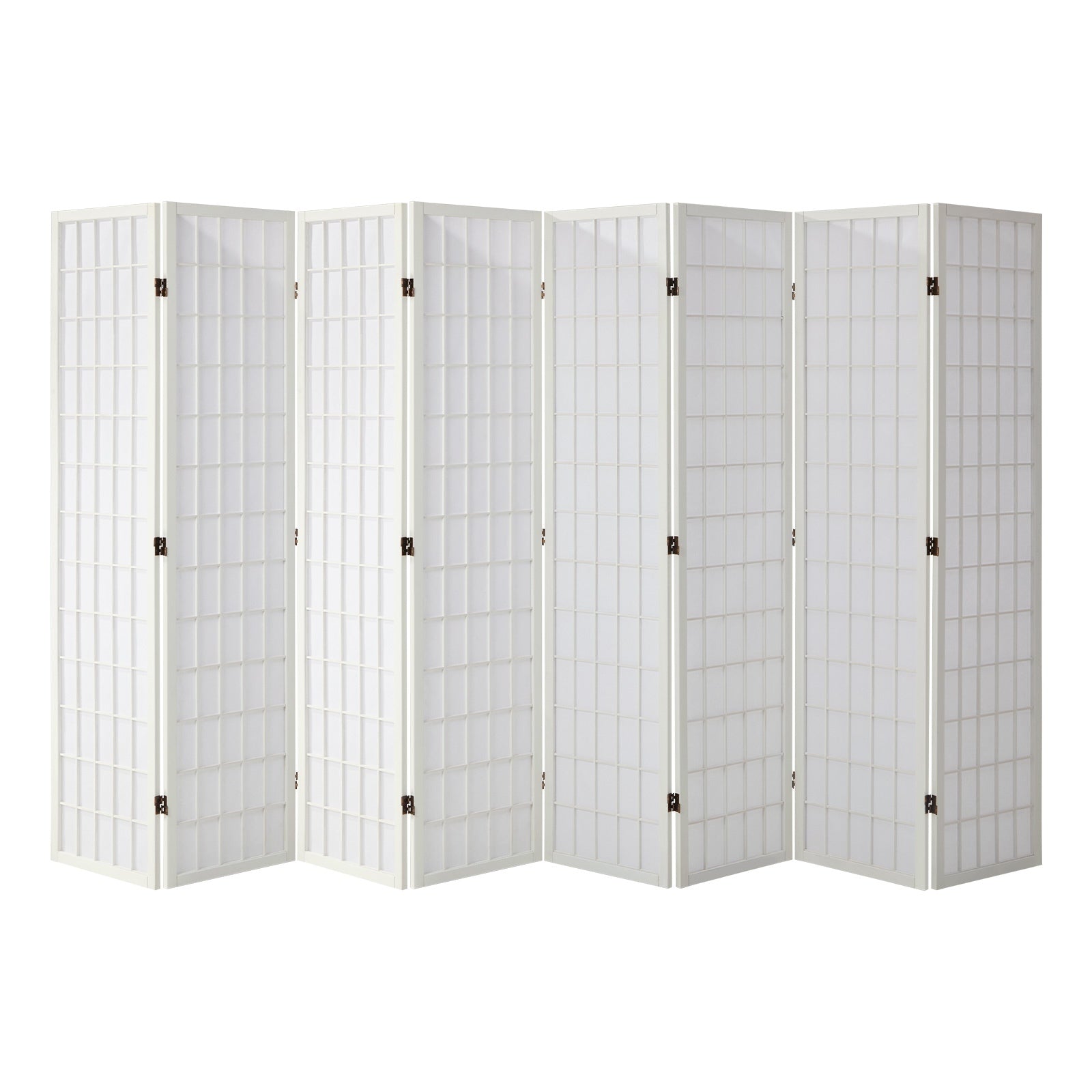 Oikiture 6/8 Panel Room Divider Privacy Screen Partition Timber Farbic Natural - Sunyee