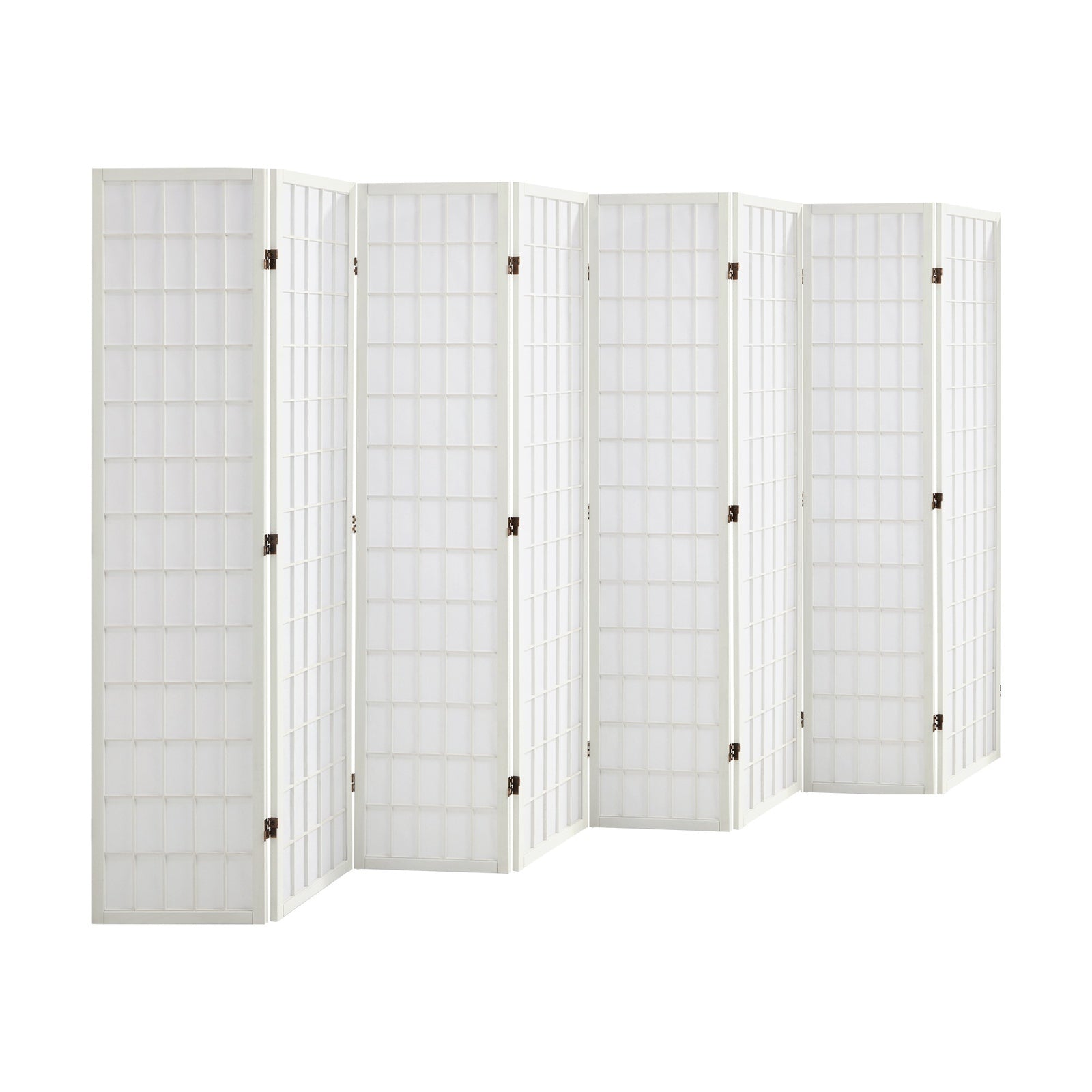 Oikiture 6/8 Panel Room Divider Privacy Screen Partition Timber Farbic Natural - Sunyee