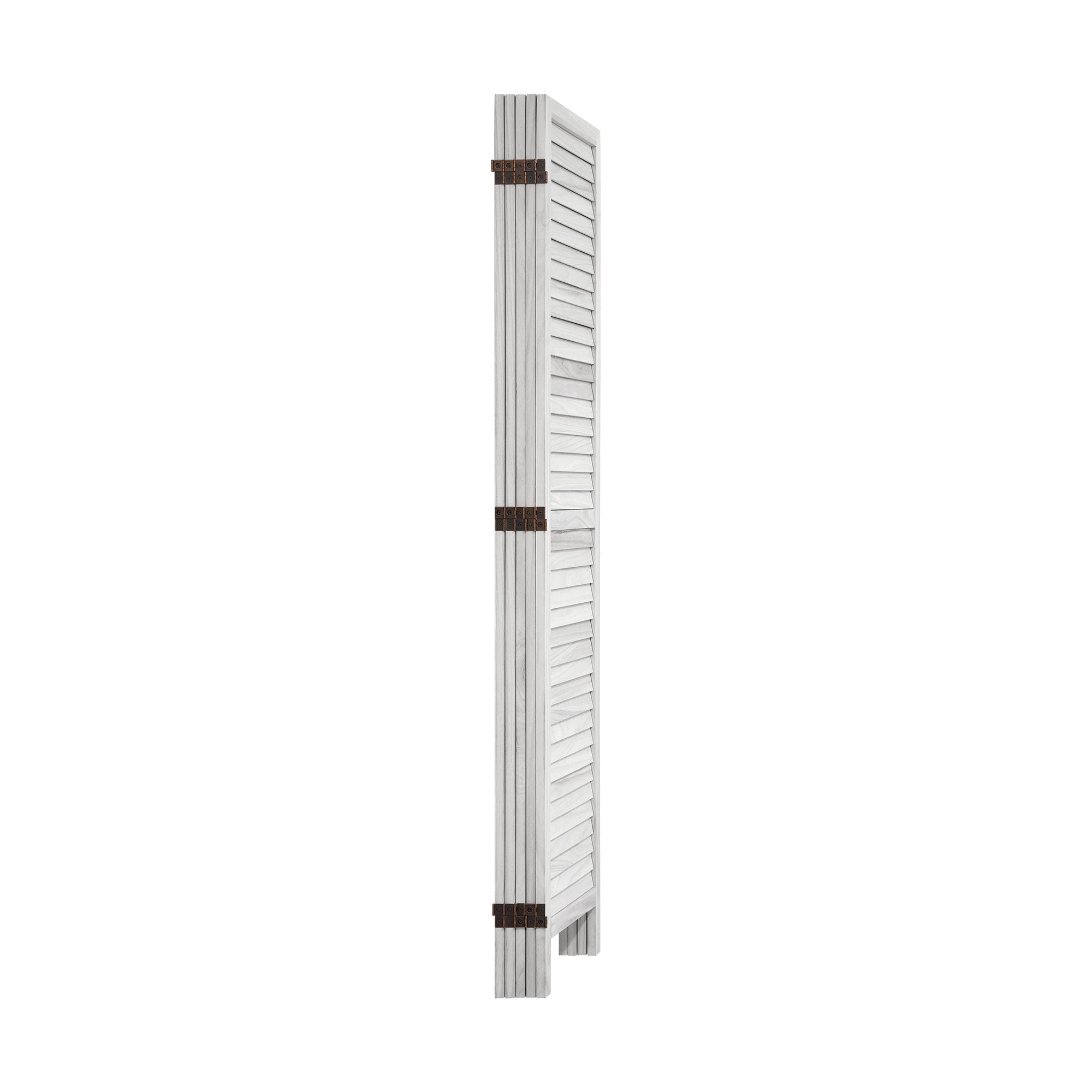 Oikiture 6 Panel Room Divider Privacy Screen Partition Timber Wooden Fold White - Sunyee