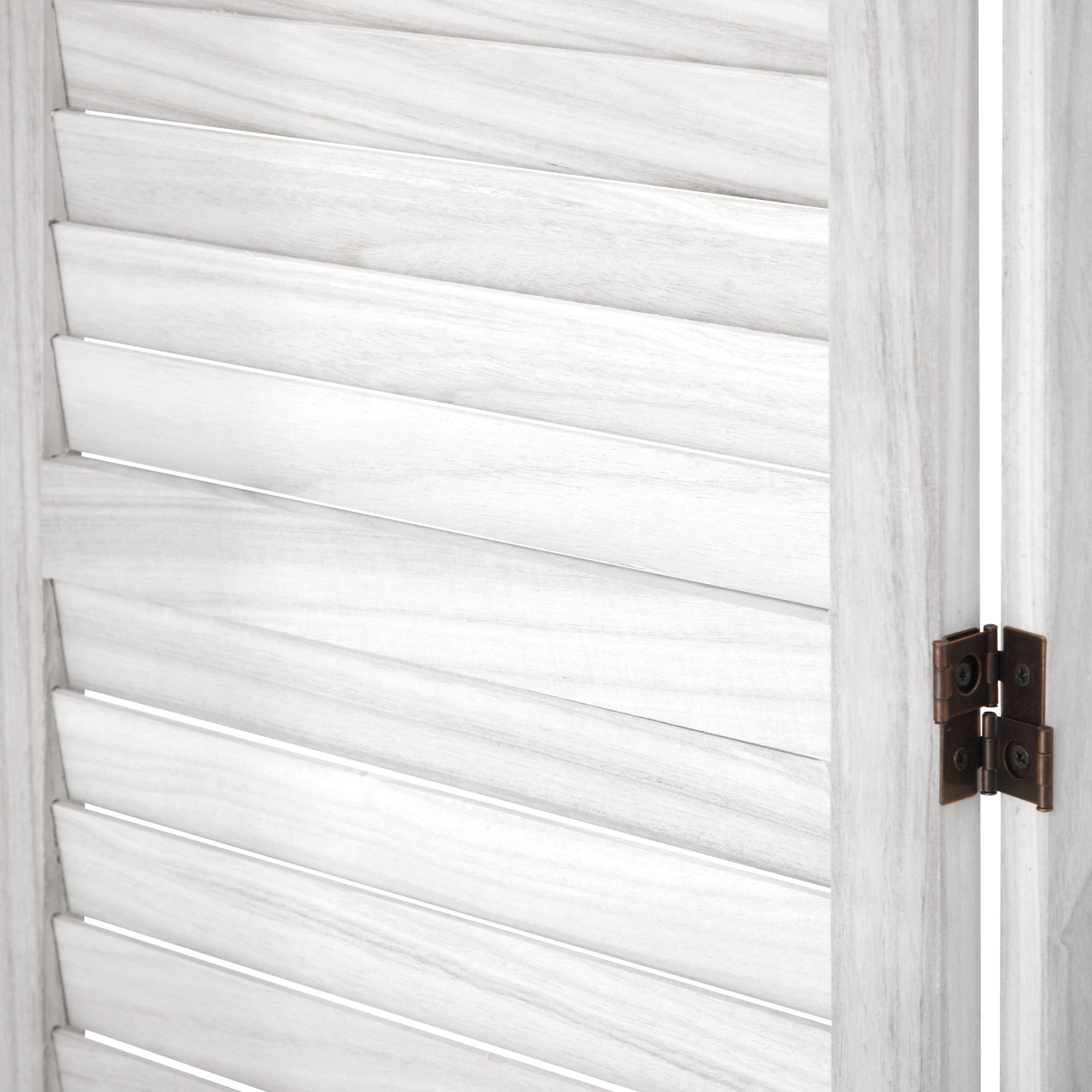 Oikiture 8 Panel Room Divider Privacy Screen Partition Timber Wooden Fold White - Sunyee