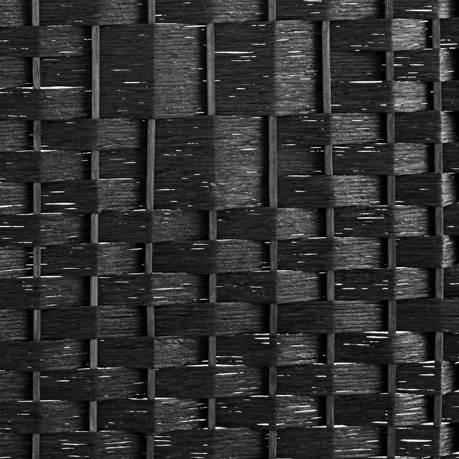 Oikiture 6 Panel Room Divider Screen Privacy Dividers Woven Wood Folding Black - Sunyee