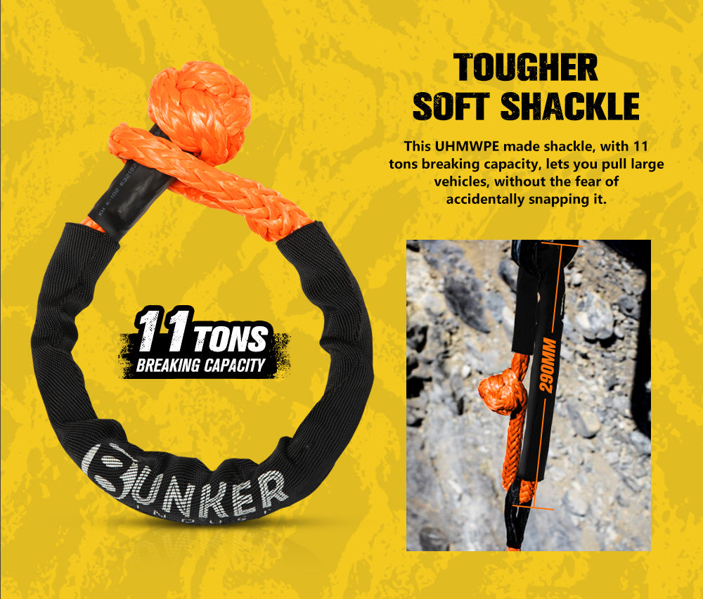 BUNKER INDUST 4WD Complete Recovery Kit 10PCS - Sunyee