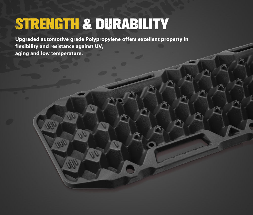 BUNKER INDUST Pair 10T Recovery Tracks Black - Sunyee