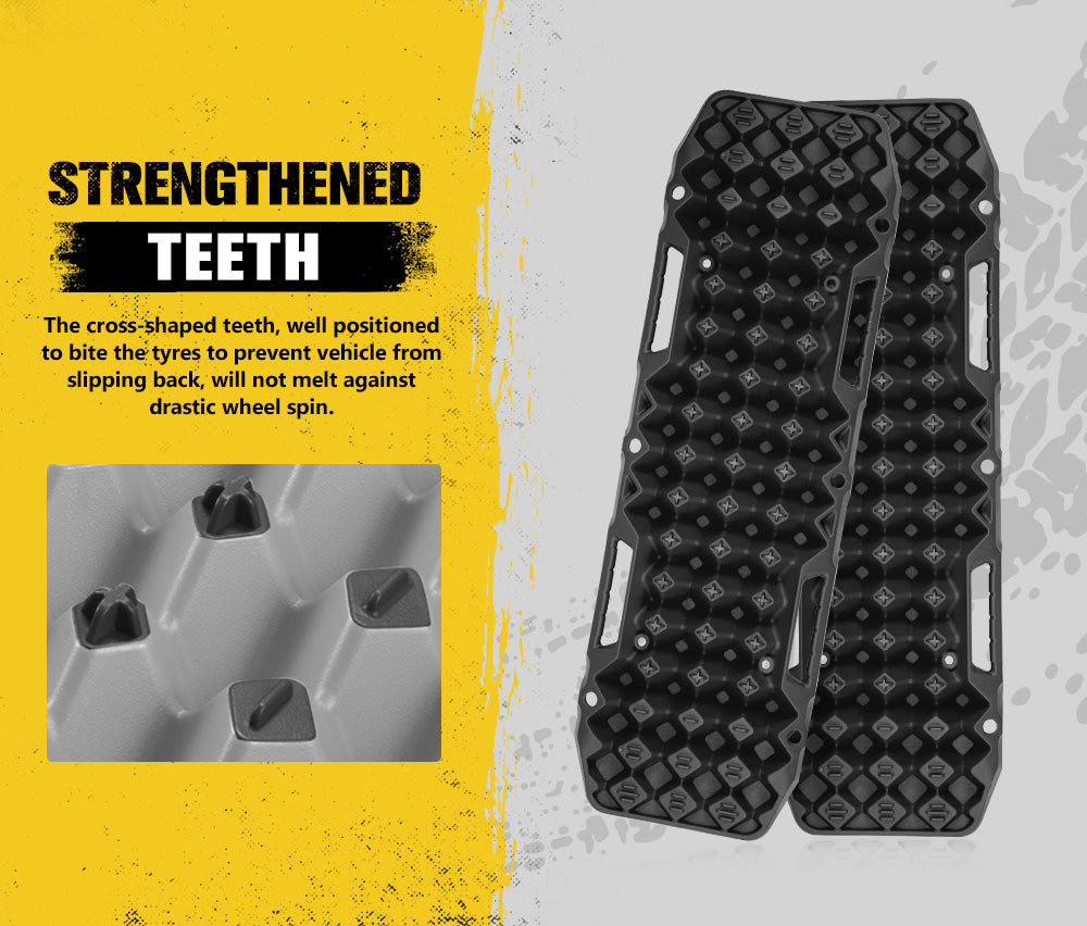 BUNKER INDUST Pair 10T Recovery Tracks Black - Sunyee