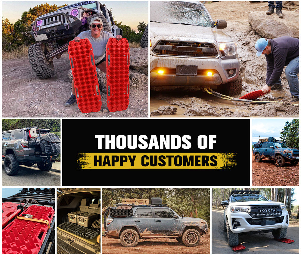 BUNKER INDUST Pair 10T Recovery Tracks Red - Sunyee