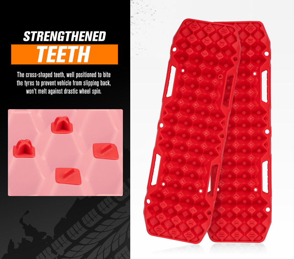 BUNKER INDUST Pair 10T Red Recovery Tracks /w 10 PCs Recovery Kit - Sunyee