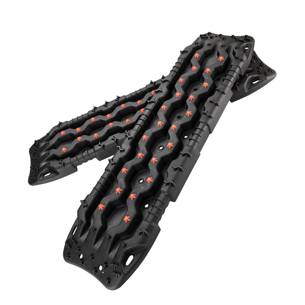Fieryred Recovery Tracks 15T Board 4WD Vehicle Sand/Snow/Mud 1 Pair Black - Sunyee