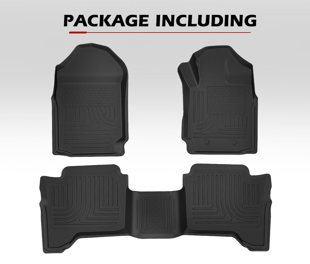 3D TPE Floor Mats for Ford Ranger Wildtrak Raptor PX PX2 PX3 2011-ON - Sunyee