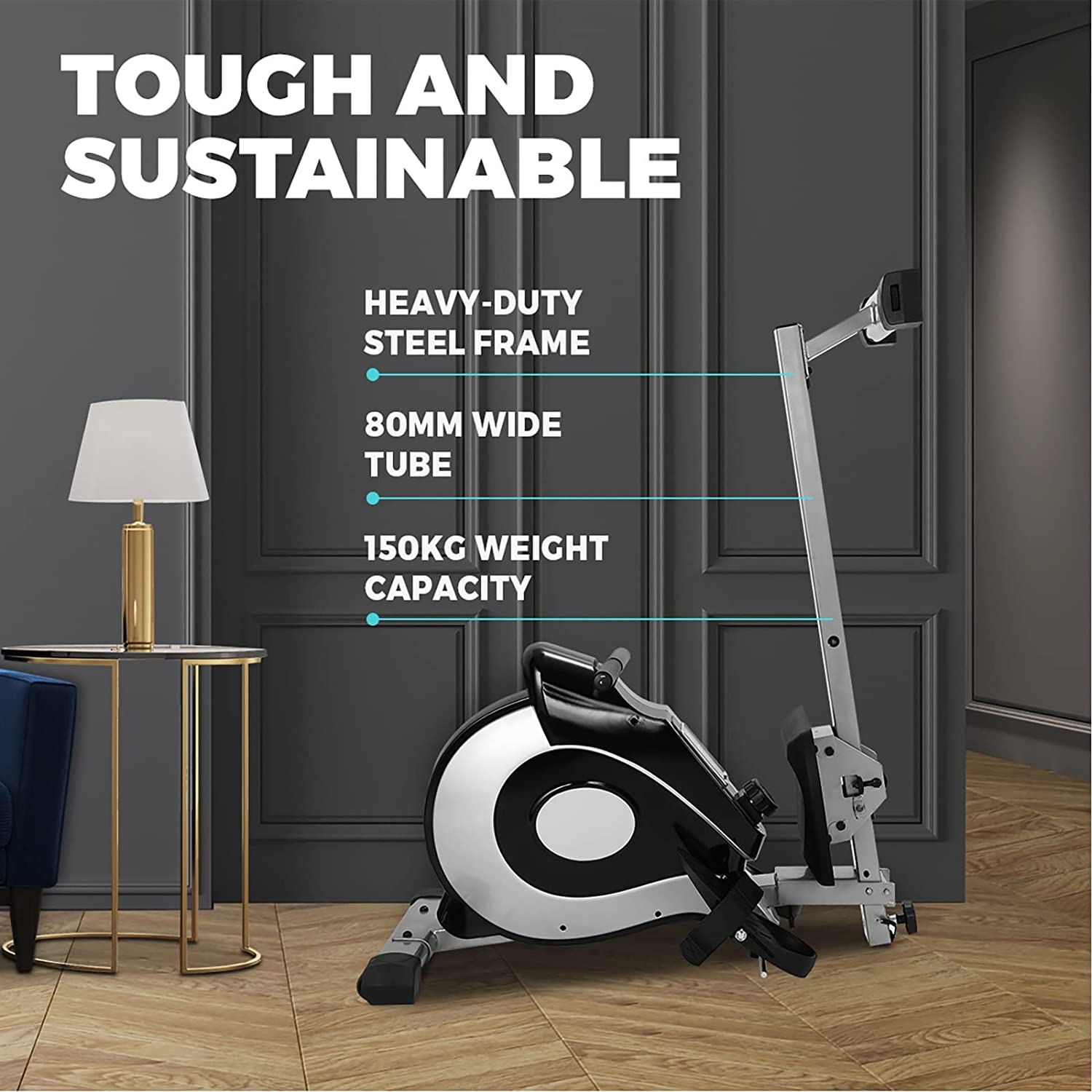 Finex Magnetic Rowing Machine Flywheel Resistance Rower Cardio Home Gym Fitness - Sunyee