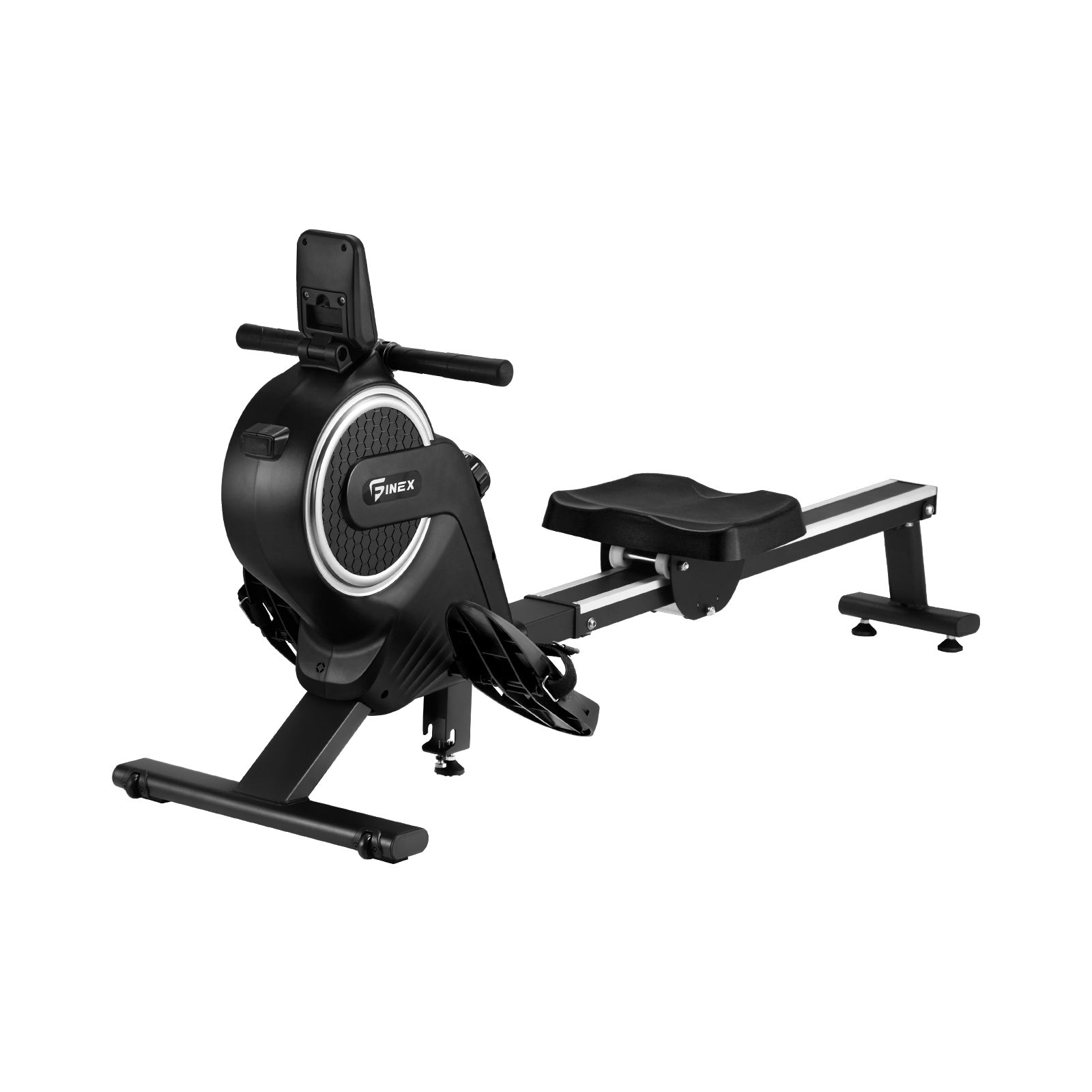 Finex Rowing Machine Rower Magnetic Resistance Exercise Fitness Cardio Aluminium - Sunyee