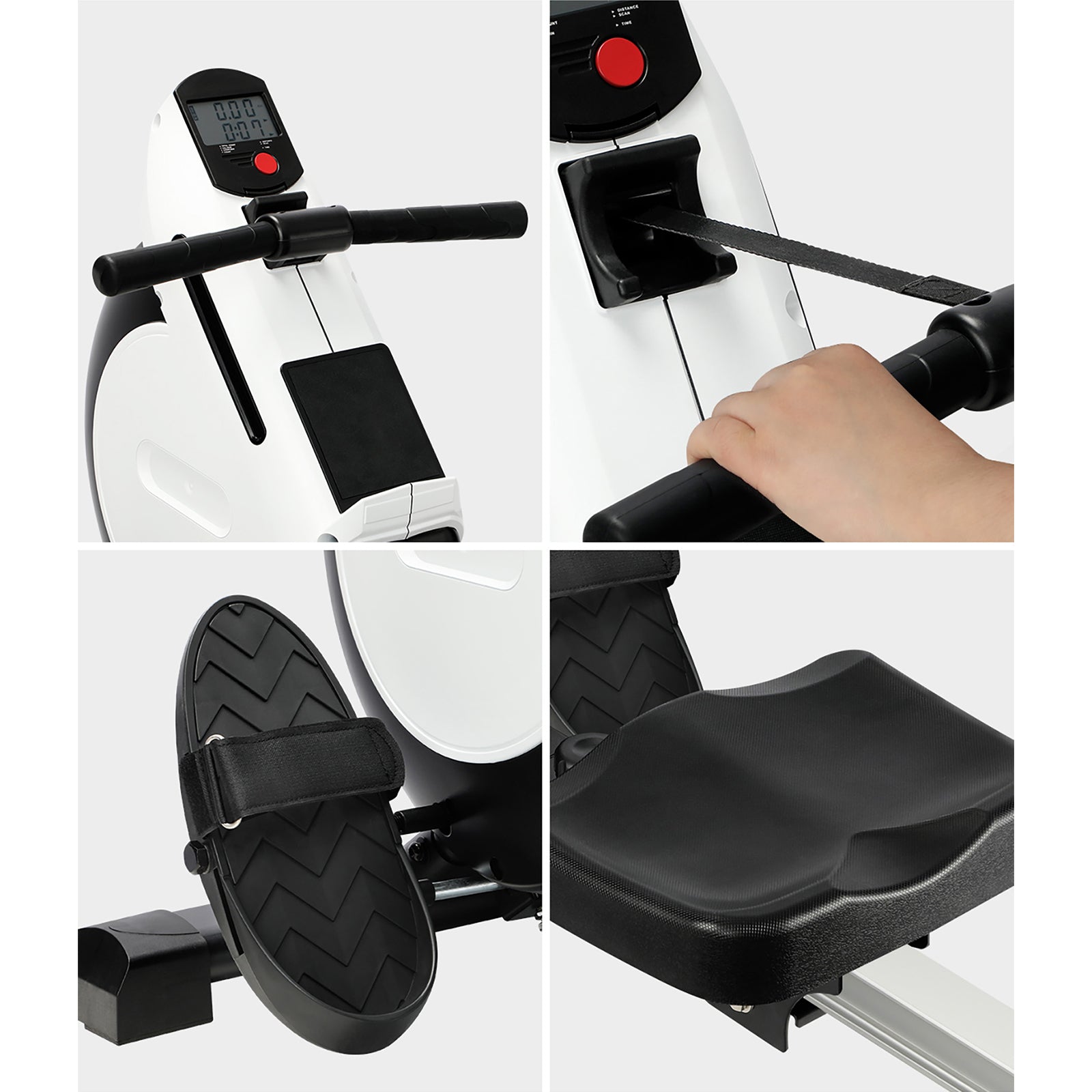 Finex Rowing Machine Magnetic Resistance Rower Fitness Home Gym Cardio 16-Level - Sunyee