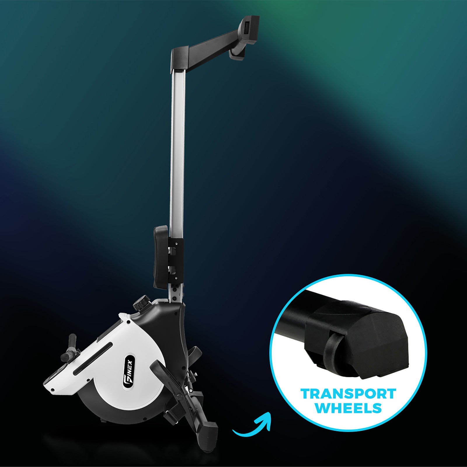 Finex Rowing Machine Magnetic Resistance Rower Fitness Home Gym Cardio 16-Level - Sunyee