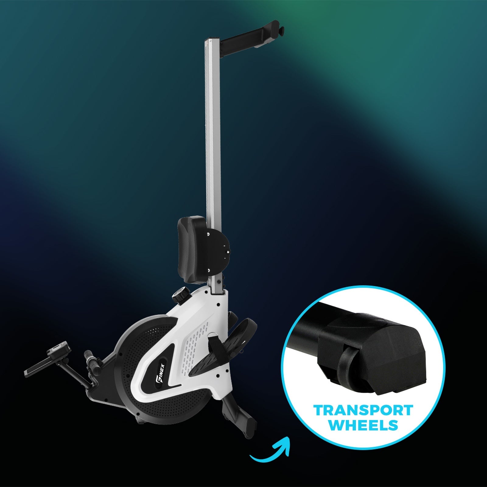 Finex Rowing Machine Rower Magnetic Resistance Fitness Workout Home Gym Cardio - Sunyee