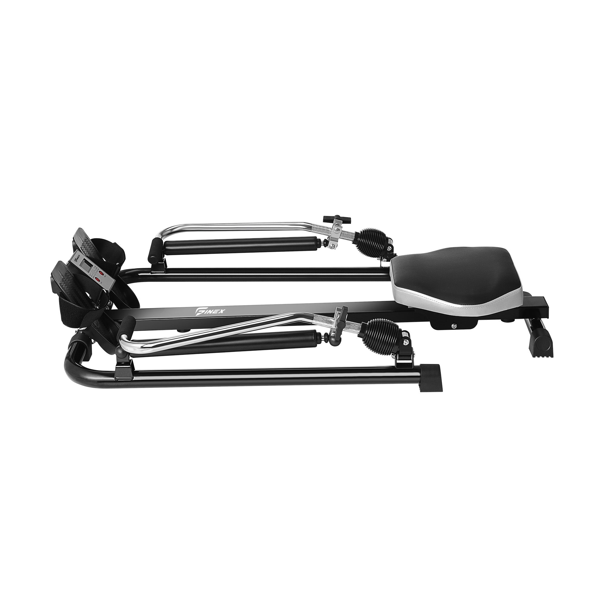 Finex Rowing Machine Rower Hydraulic Resistance Exercise Fitness Gym Cardio - Sunyee