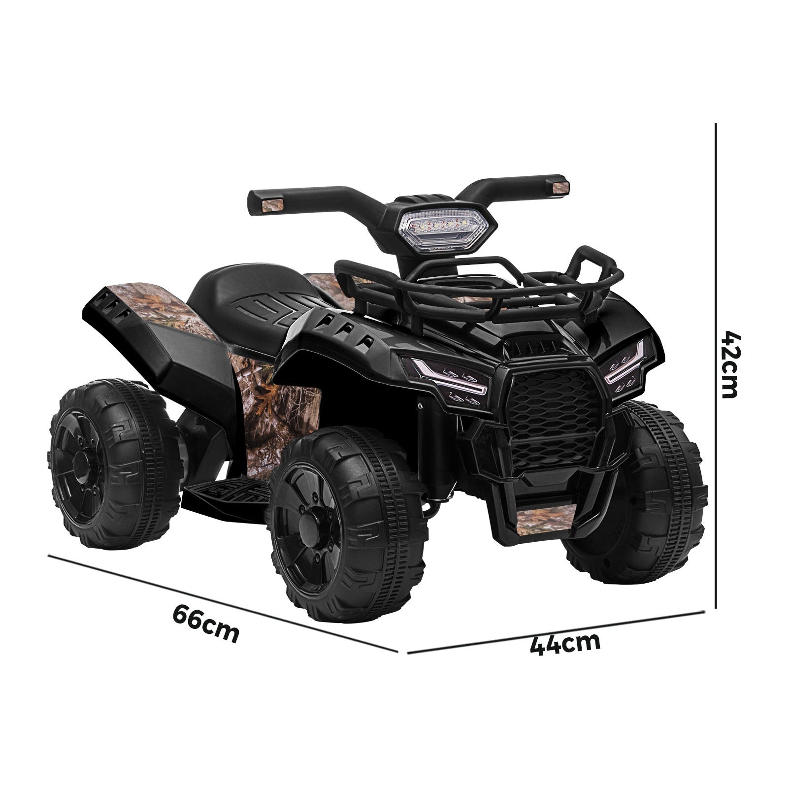 Mazam Ride On Car Electric ATV Bike Vehicle for Toddlers Kids Rechargeable Black - Sunyee