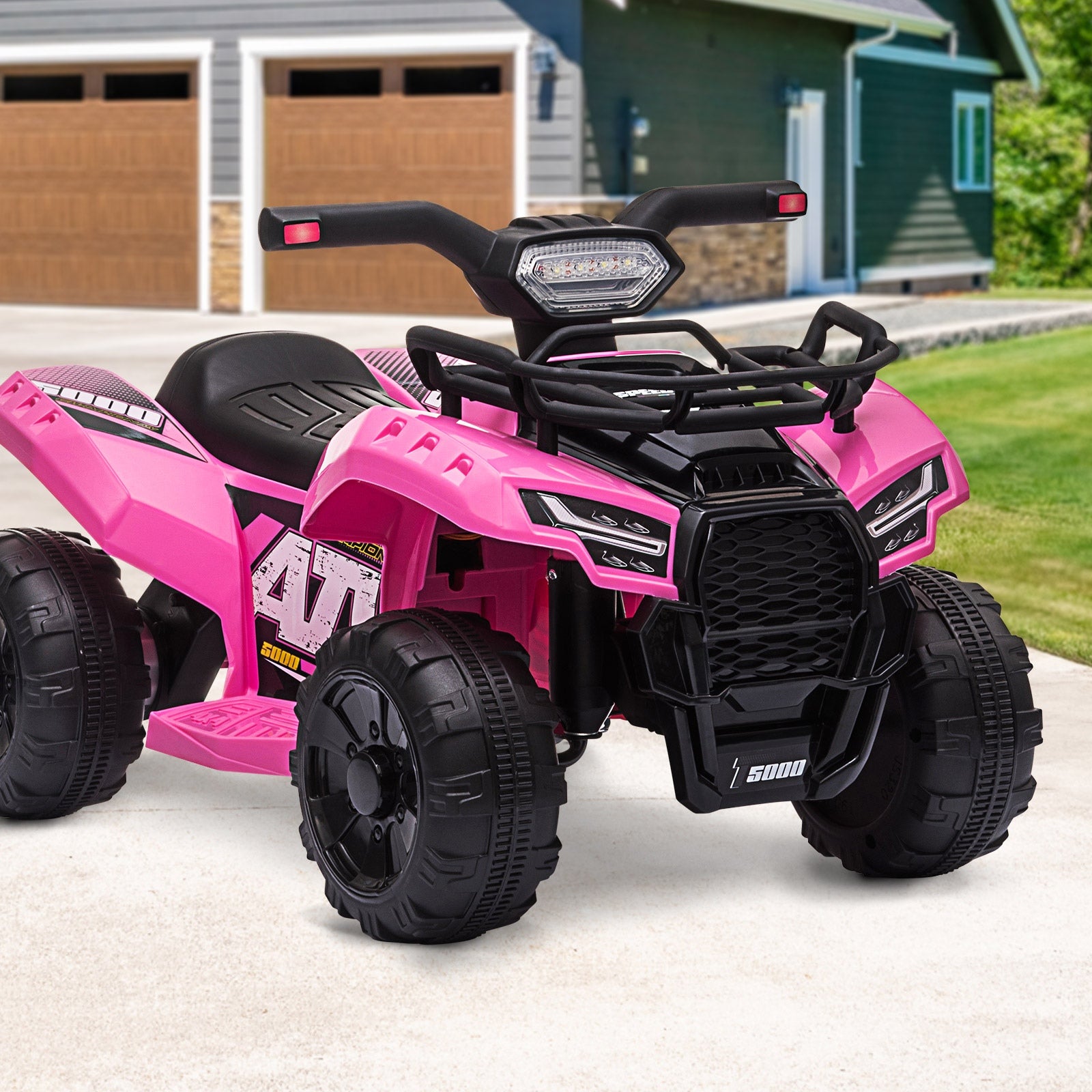Mazam Ride On Car Electric ATV Bike Vehicle for Toddlers Kids Rechargeable Pink - Sunyee