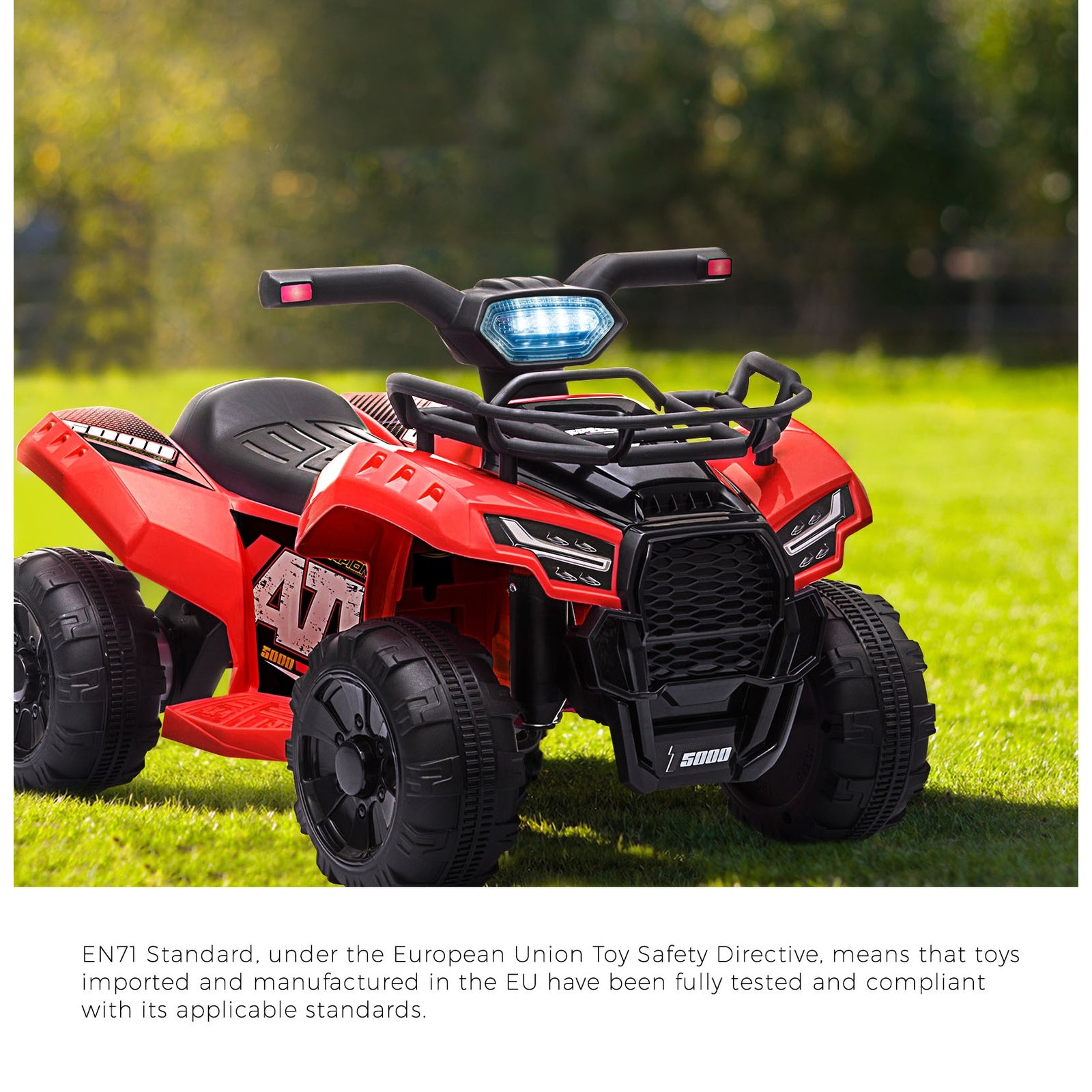 Mazam Ride On Car Electric ATV Bike Vehicle for Toddlers Kids Rechargeable Red - Sunyee