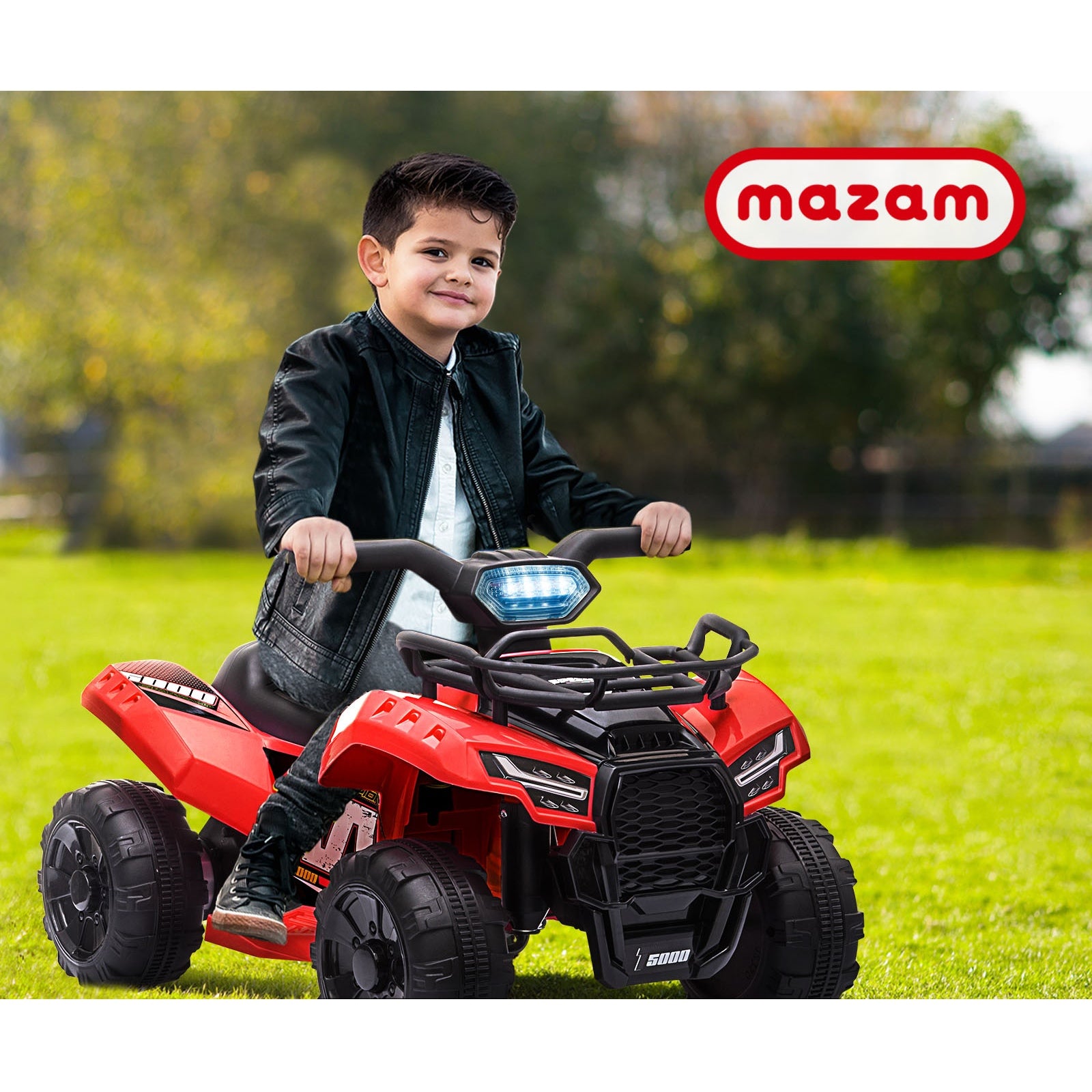 Mazam Ride On Car Electric ATV Bike Vehicle for Toddlers Kids Rechargeable Red - Sunyee