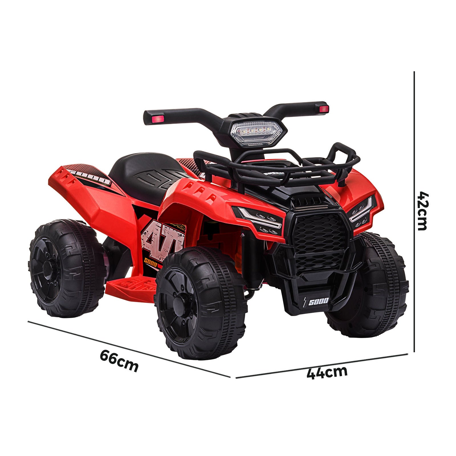 Mazam Ride On Car Electric ATV Bike Vehicle for Toddlers Kids Rechargeable Red - Sunyee