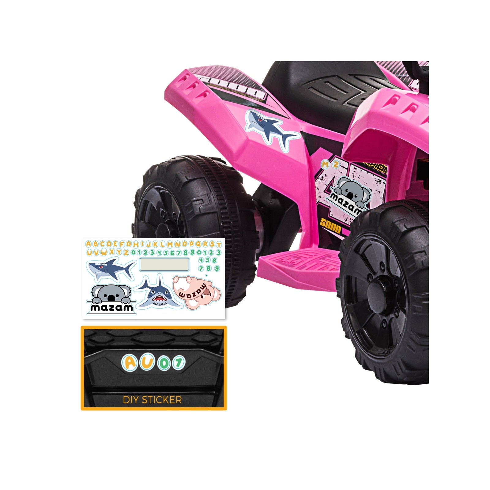 Mazam Kids Ride On Car Electric ATV Bike Vehicle Toy for Toddlers Rechargeable - Sunyee