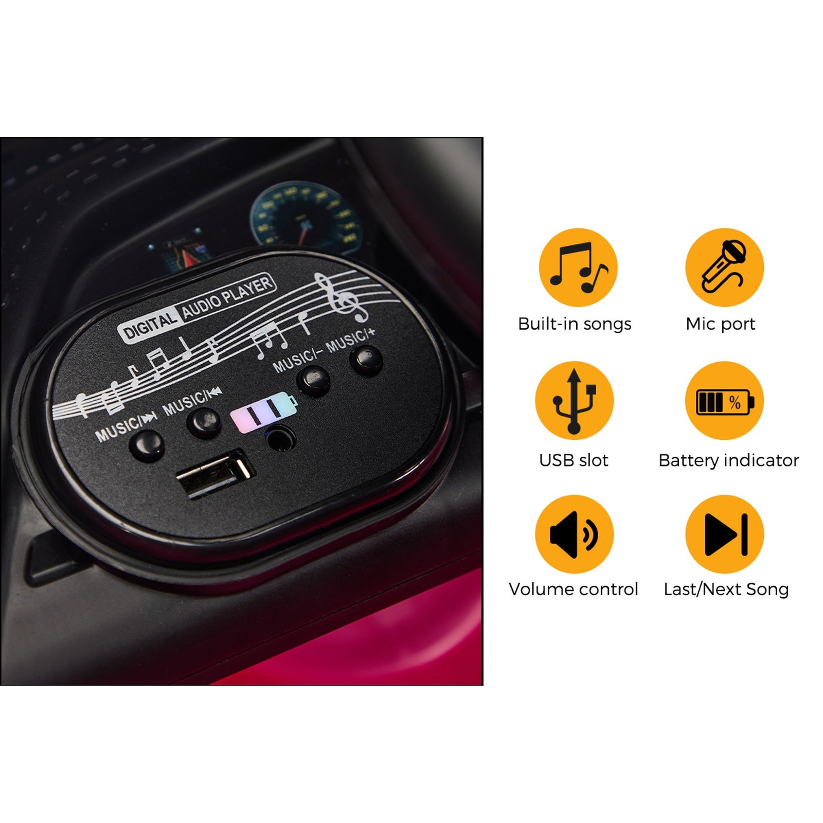 Kids Ride On Car 12V Mercedes-Benz Licensed Remote Control Toy Pink - Sunyee