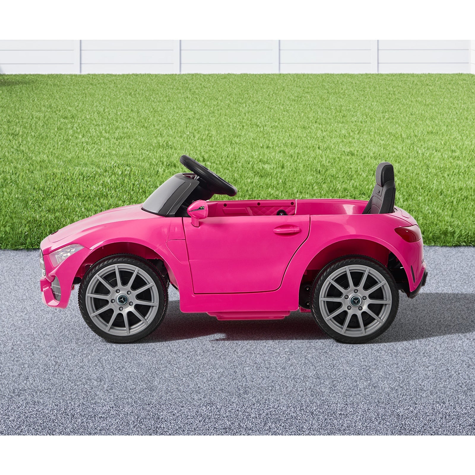 Kids Ride On Car 12V Mercedes-Benz Licensed Remote Control Toy Pink - Sunyee