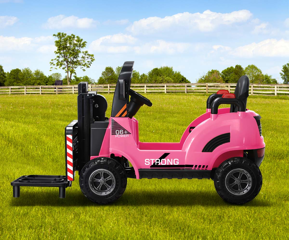 Mazam Ride-On Forklift Electric Car Toy for Toddlers Kids 12V Rechargeable Pink - Sunyee
