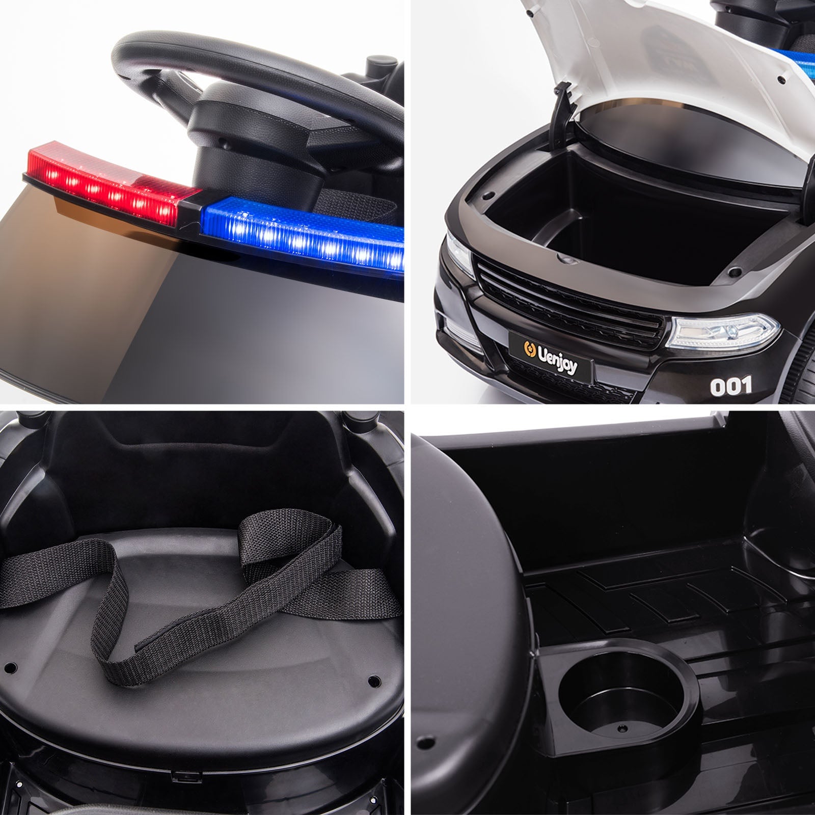 Mazam Kids Ride On Car Electric Toys Inspired Patrol Police Gift for Toddlers - Sunyee