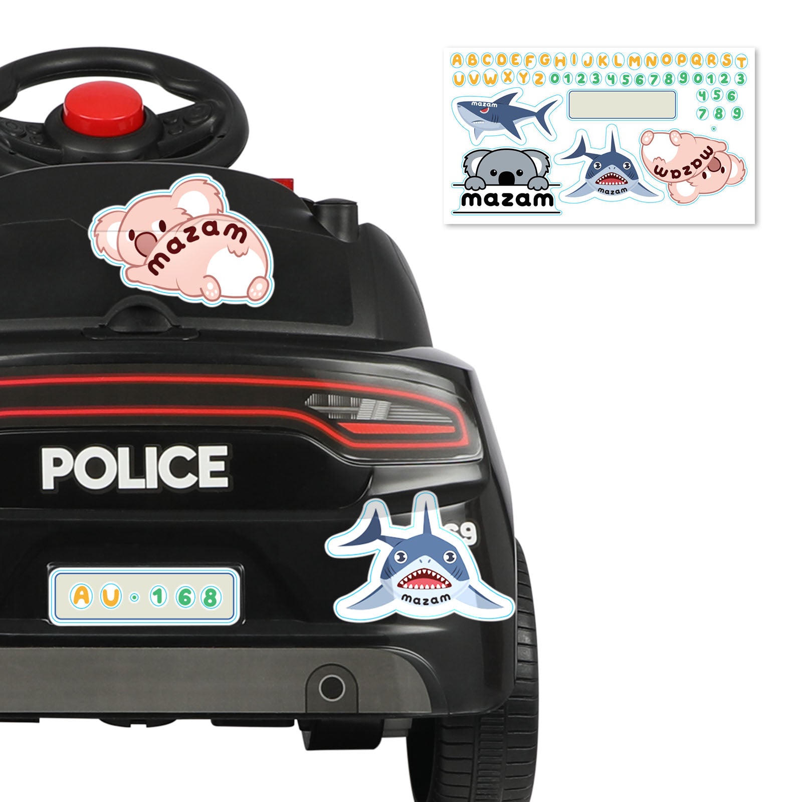 Mazam Kids Ride On Car Electric Toys Inspired Patrol Police Gift for Toddlers - Sunyee