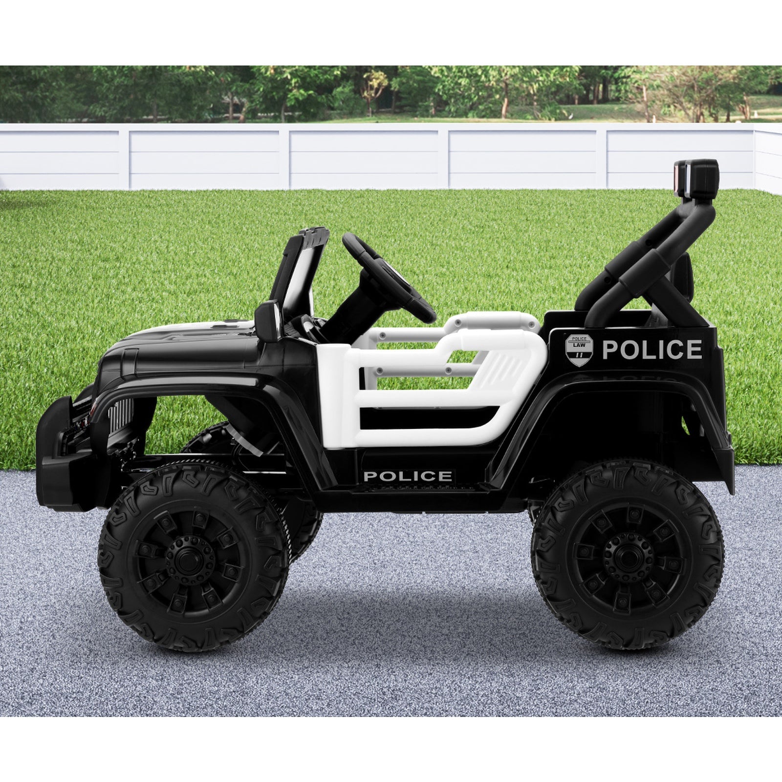 Mazam Kids Police Ride On Car Jeep 12V Electric Toy Remote Control Battery Cars - Sunyee