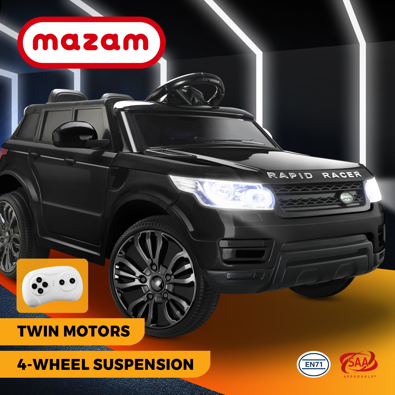 Mazam Ride On Car 12V Electric Toy Kids Gift Remote Control MP3 LED light - Sunyee