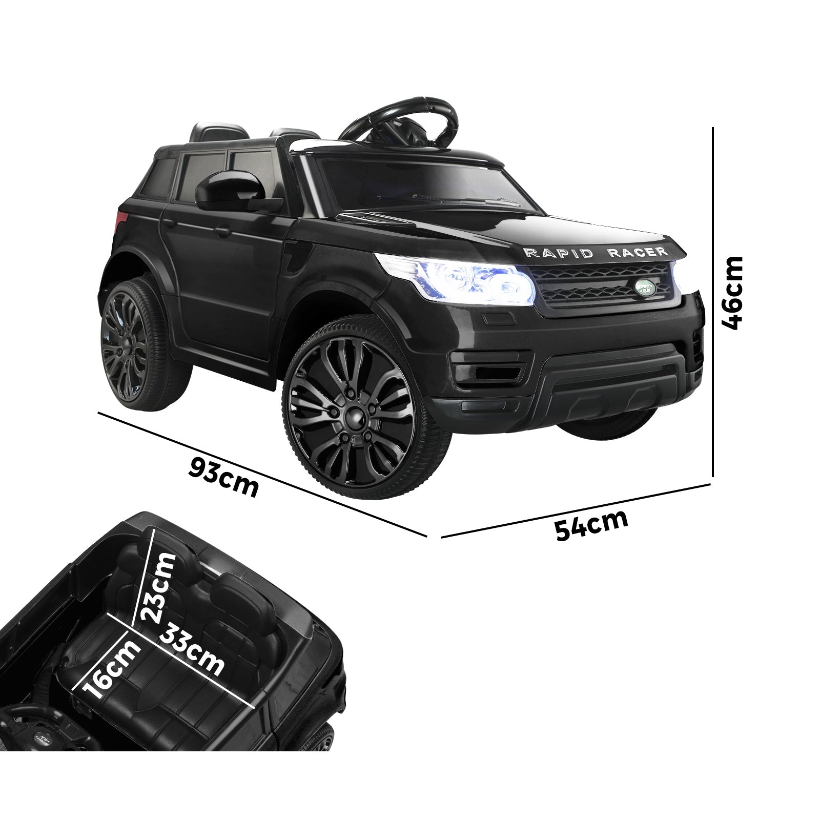 Mazam Ride On Car Electric Vehicle Toy Remote Cars Kids Gift MP3 LED light 12V - Sunyee