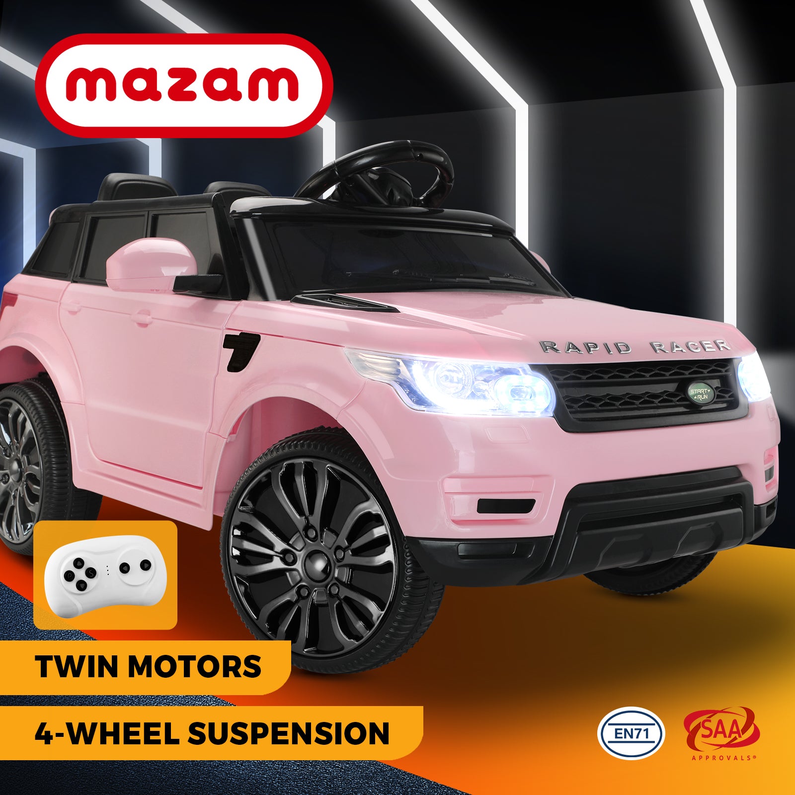 Mazam Ride On Car 12V Electric Toy Kids Gift Remote Control MP3 LED light - Sunyee