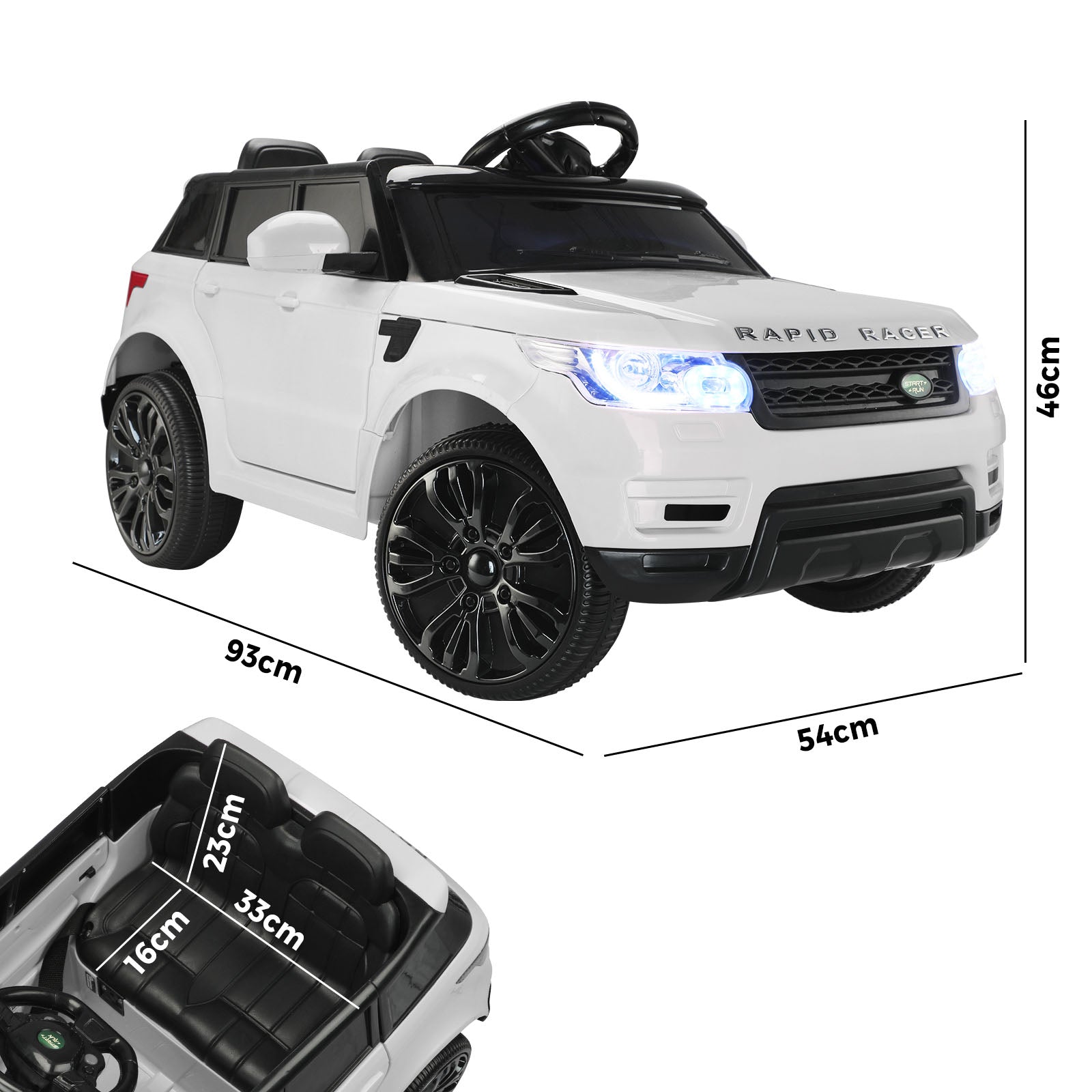 Mazam Ride On Car 12V Electric Toy Kids Gift Remote Control MP3 LED light - Sunyee