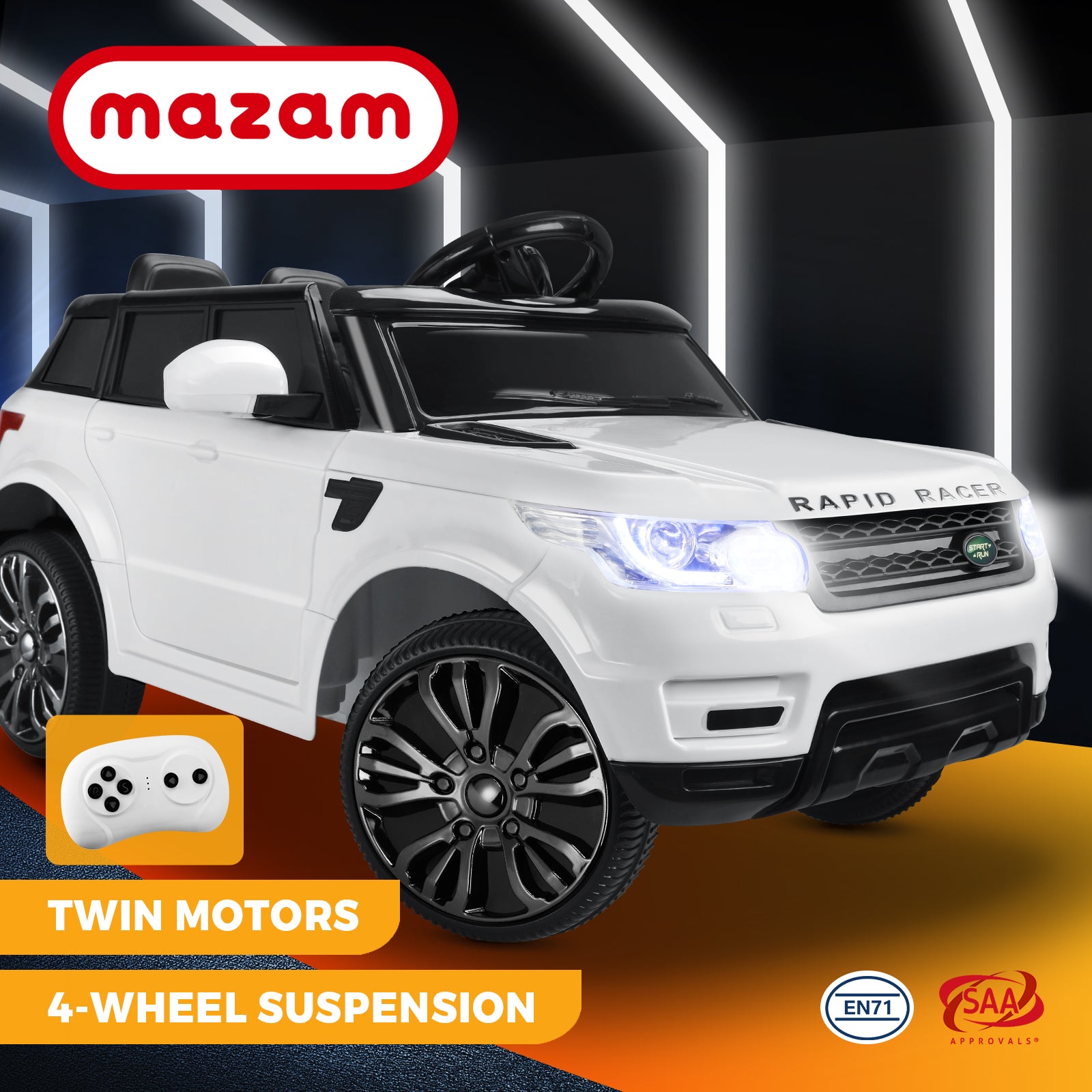 Mazam Ride On Car 12V Electric Toy Kids Gift Remote Control MP3 LED light - Sunyee