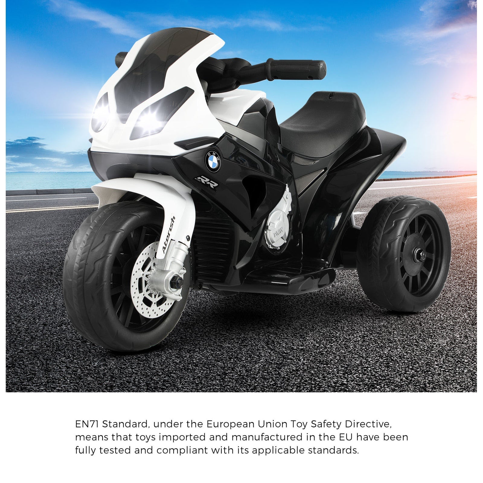 BMW Kids Ride On Car Motorcycle Police 3 Wheels Toy Tricycle Electric Car Gift - Sunyee