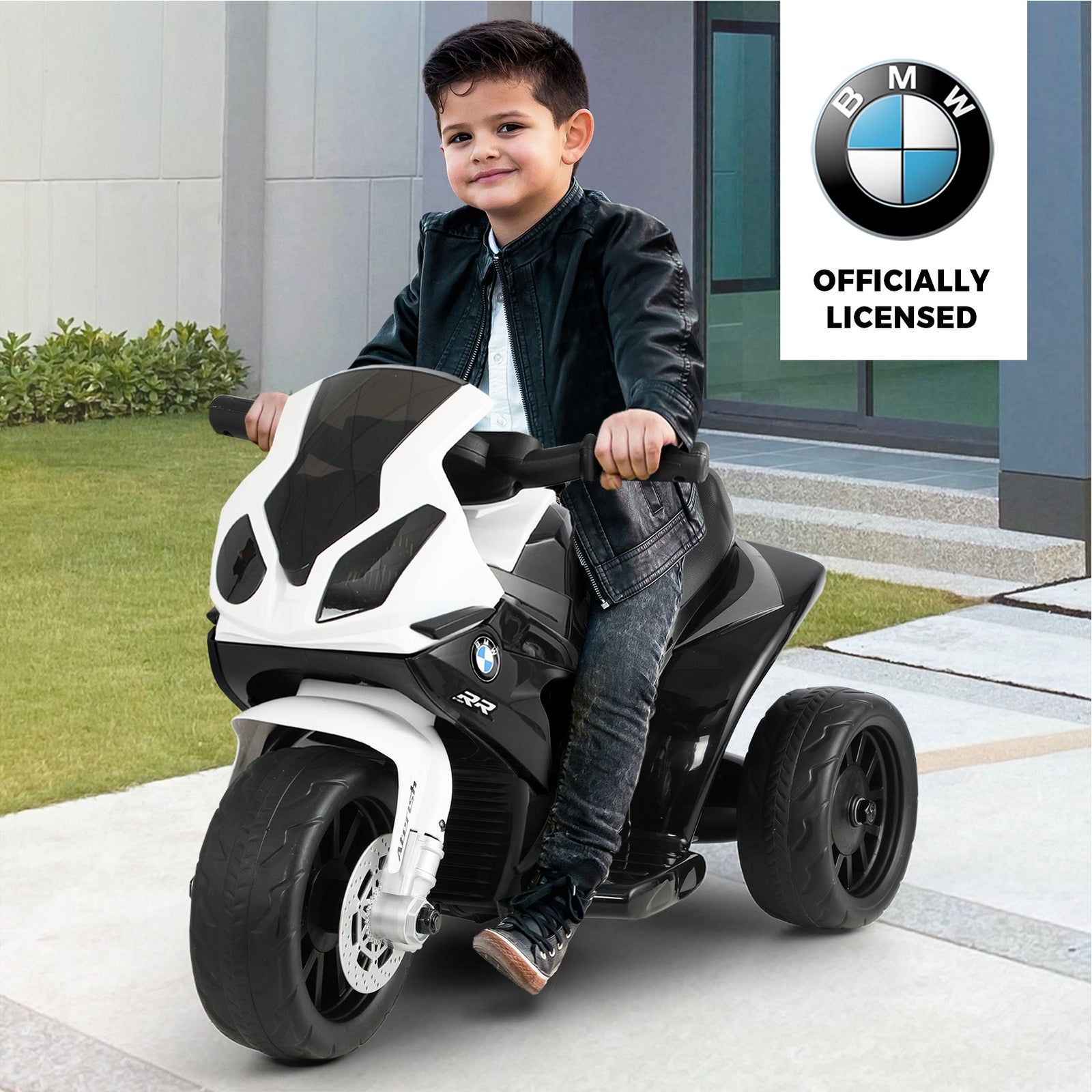 BMW Kids Ride On Car Motorcycle Police 3 Wheels Toy Tricycle Electric Car Gift - Sunyee