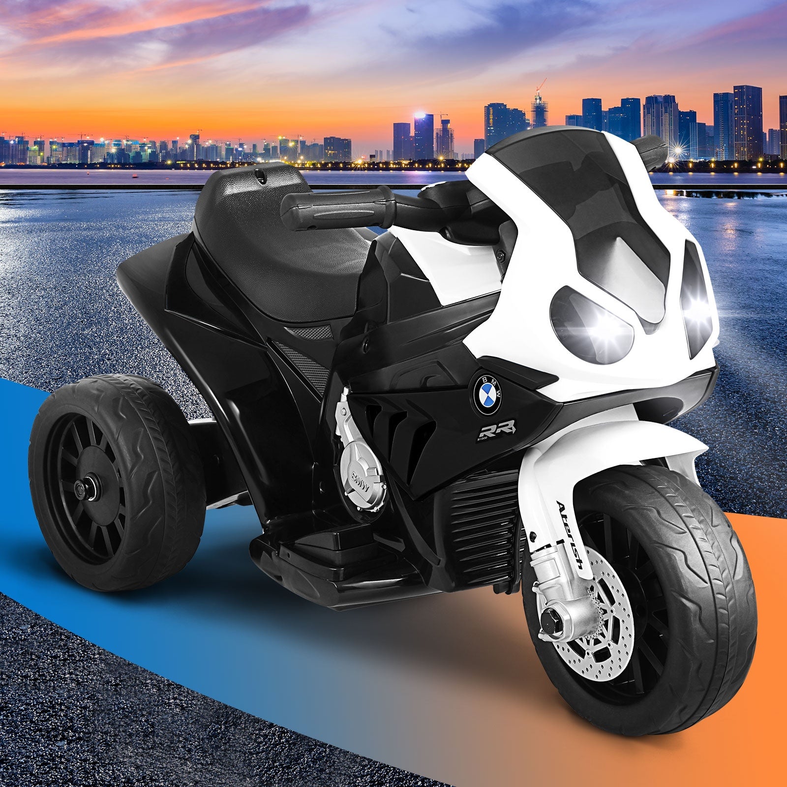 BMW Kids Ride On Car Motorcycle Police 3 Wheels Toy Tricycle Electric Car Gift - Sunyee