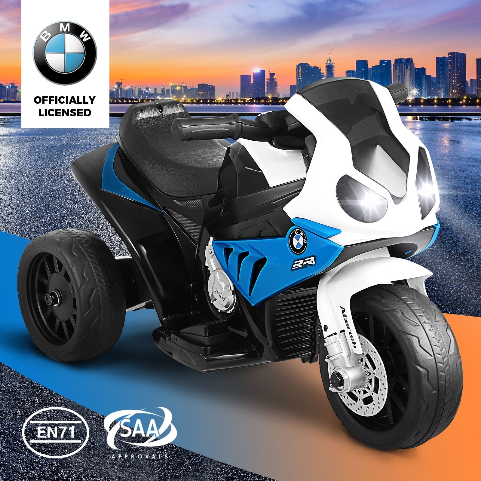 BMW Ride On Motorbike Kids Battery Powered Motorcycle Toy Electric Police Car - Sunyee
