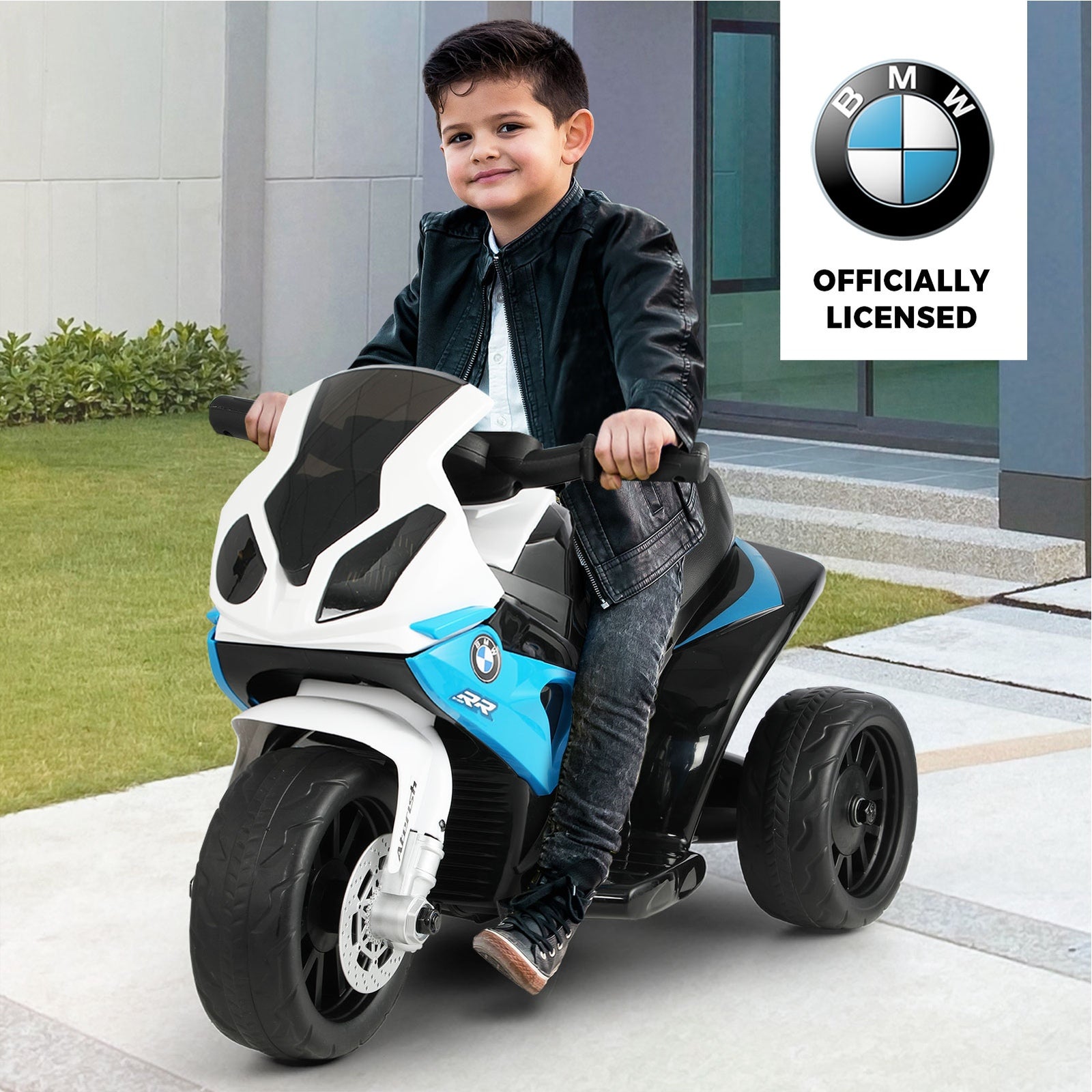 BMW Ride On Motorbike Kids Battery Powered Motorcycle Toy Electric Police Car - Sunyee