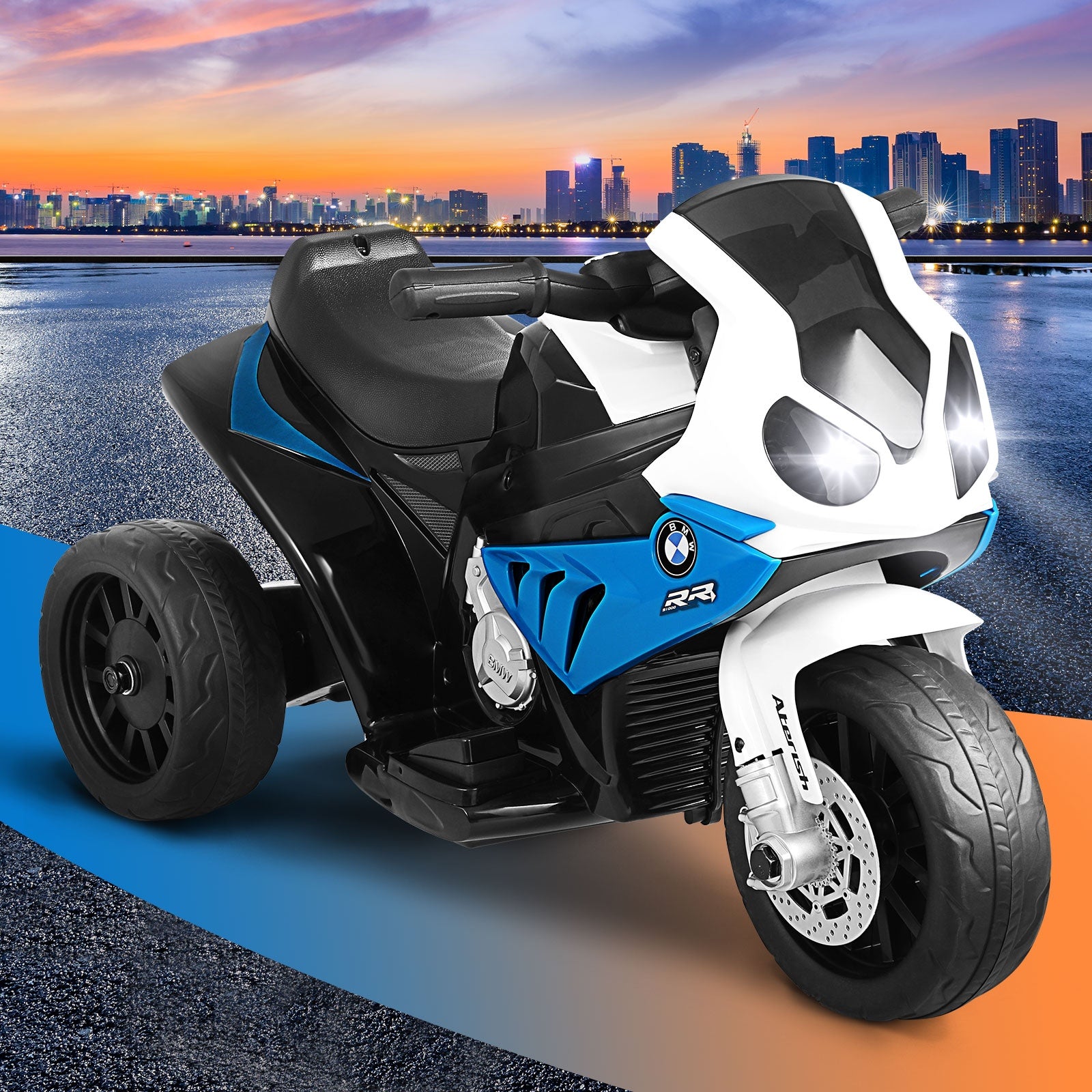 BMW Ride On Motorbike Kids Battery Powered Motorcycle Toy Electric Police Car - Sunyee