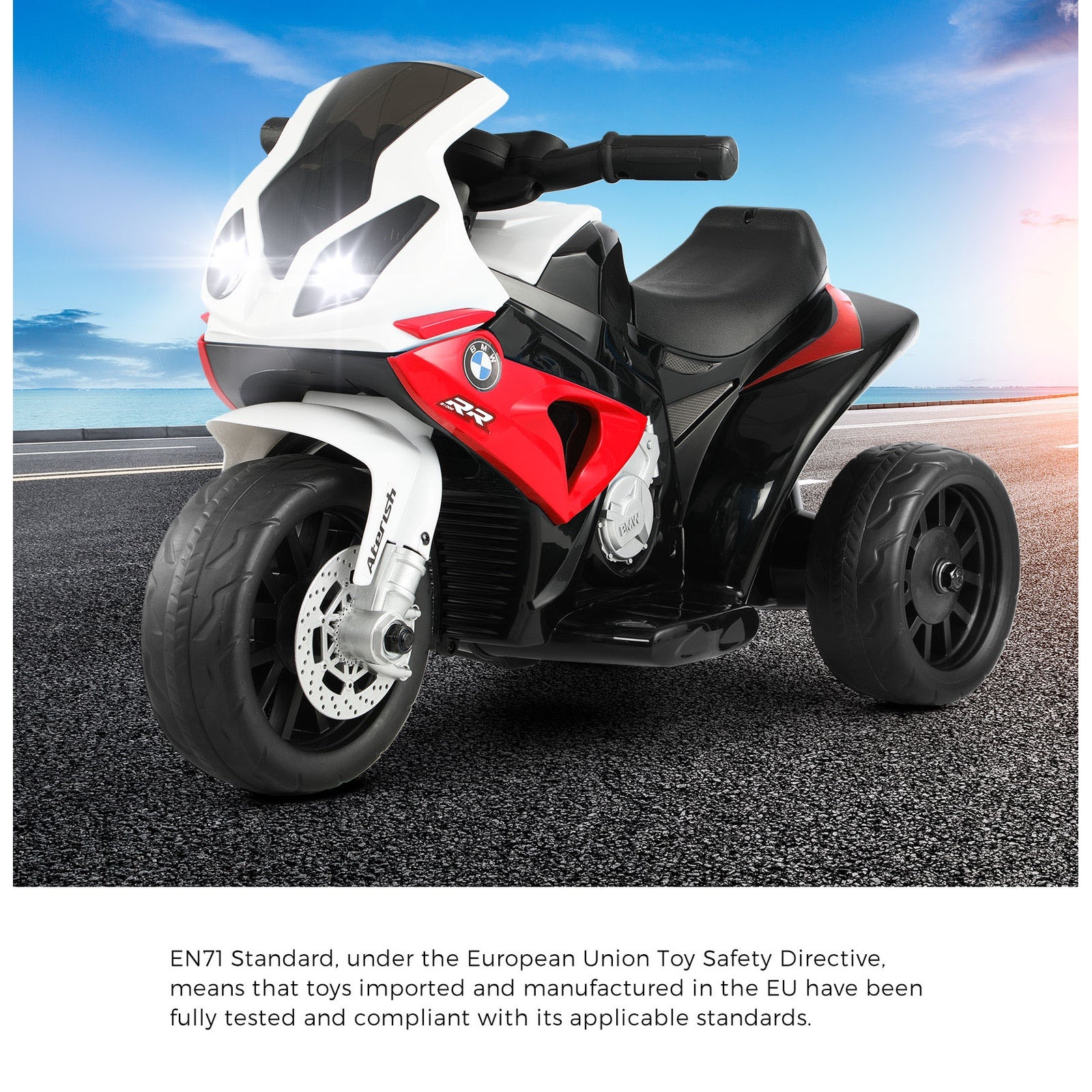 BMW Ride On Motorbike Kids Battery Powered Motorcycle Toy Electric Police Car - Sunyee