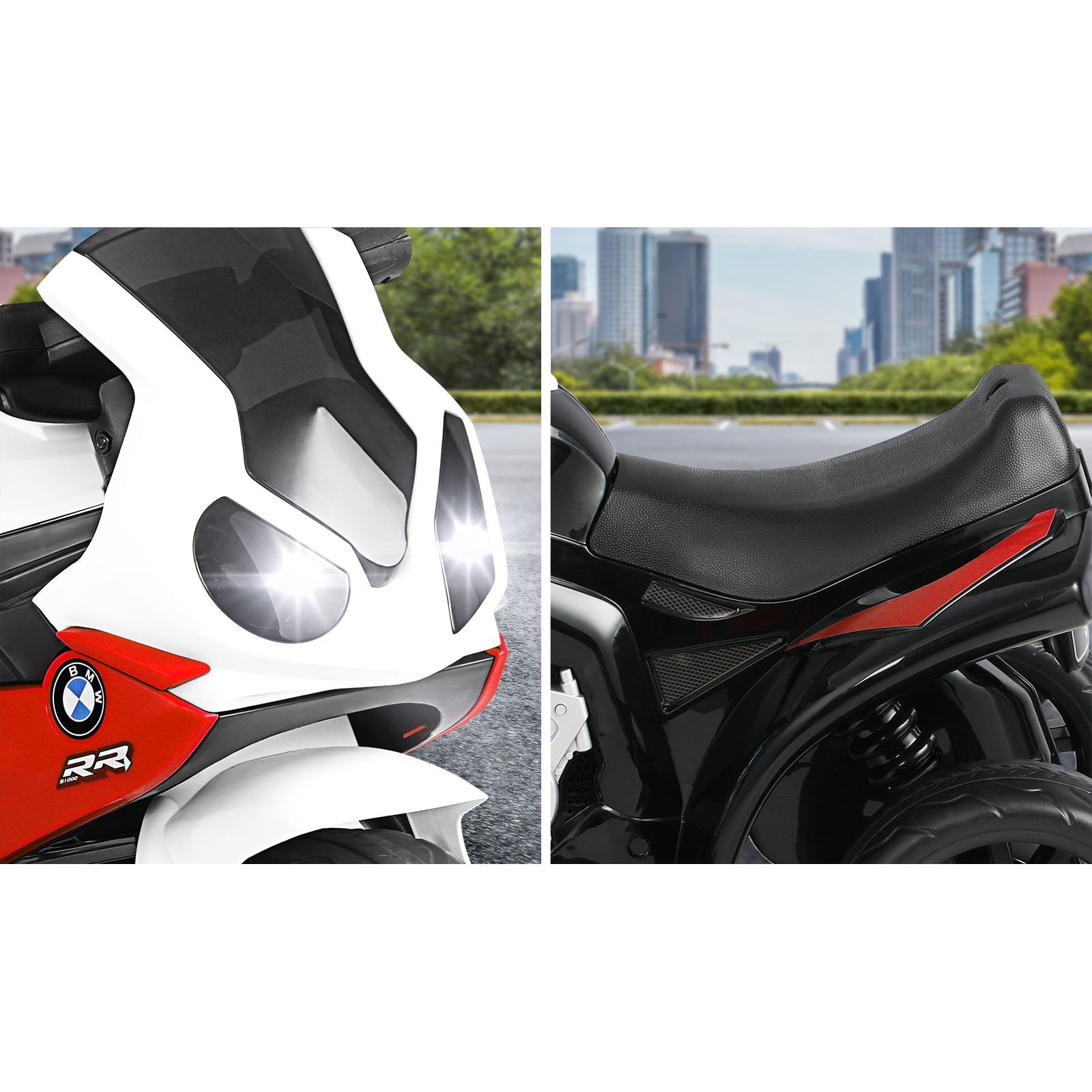 BMW Kids Ride On Motorbike Electric Police Motorcycle Police Car Toy Boy Girl - Sunyee