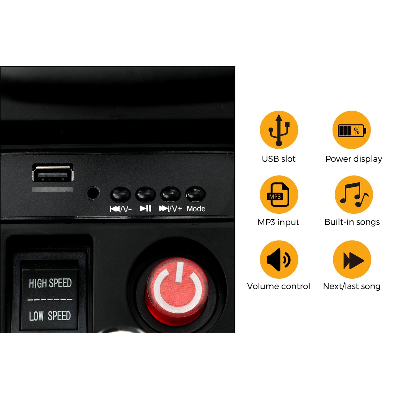 Mazam Kids Ride On Car Tractor 12V Electric Battery Toy Remote Control Green - Sunyee