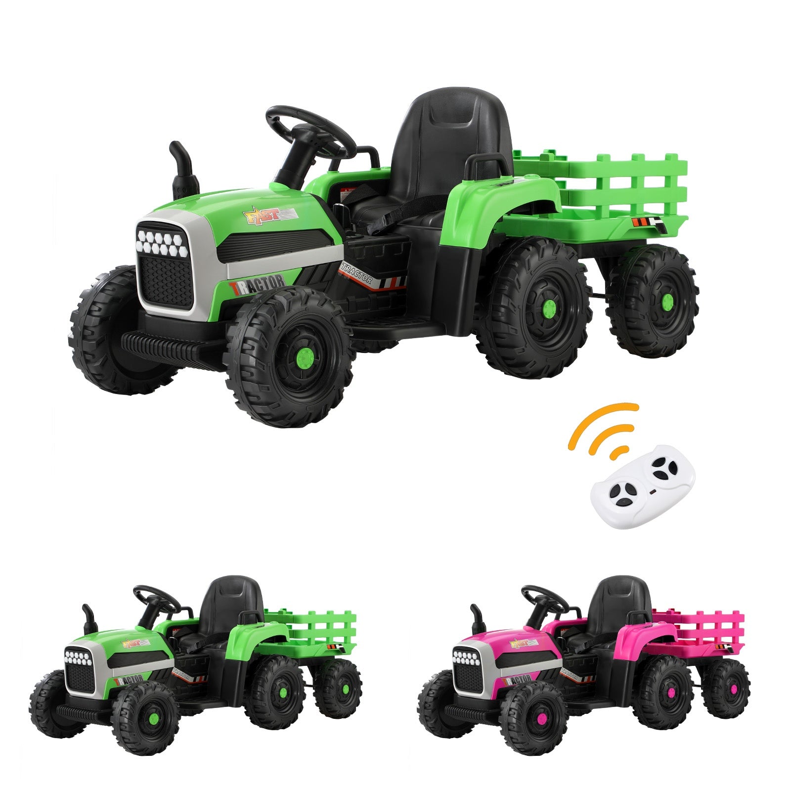 Mazam Kids Ride On Car Tractor 12V Electric Battery Toy Remote Control Toddler - Sunyee