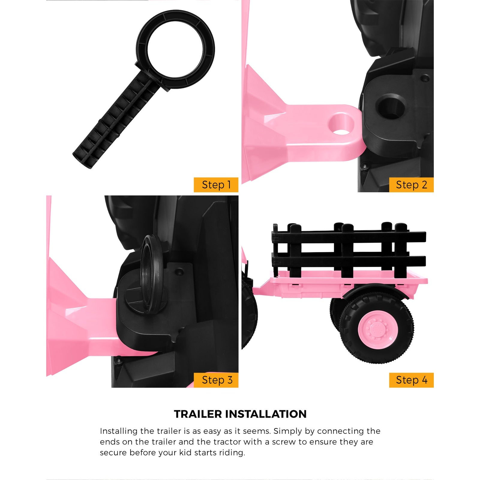 Mazam Kids XL Ride On Tractor Toy Battery Electric Operated Car Remote Toddler - Sunyee