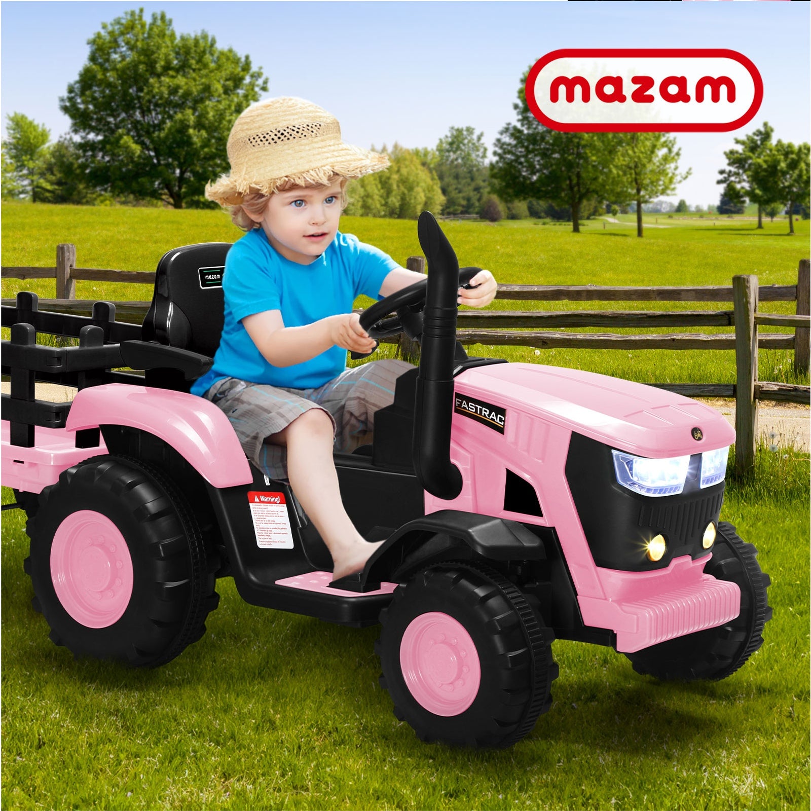 Mazam Kids XL Ride On Tractor Toy Battery Electric Operated Car Remote Toddler - Sunyee